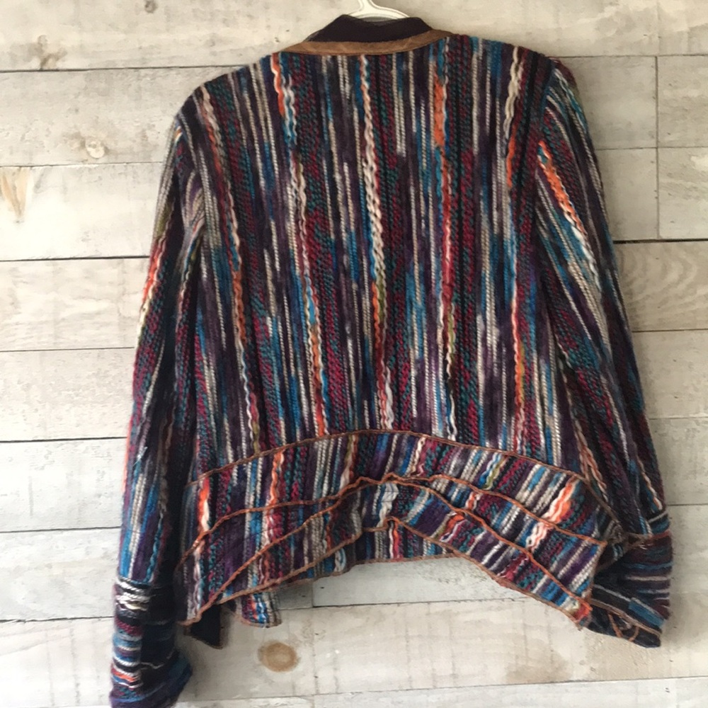 Joyce Seppala Designs wool multicolour cardigan - Picture 2 of 14